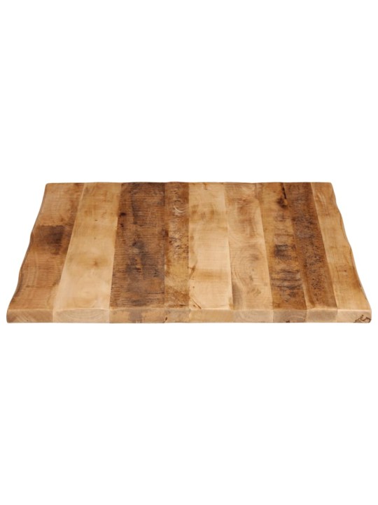 Stolní deska živá hrana 100x80x2,5 cm masivní hrubý mangovník