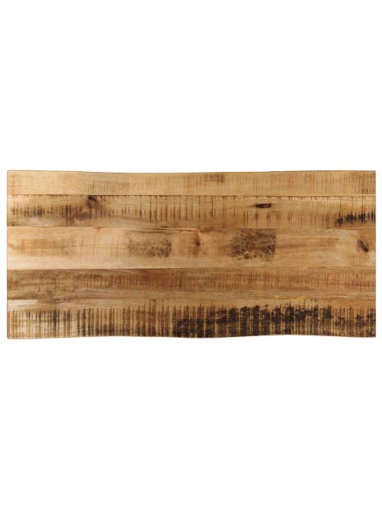 Stolní deska živá hrana 100x40x3,8 cm masivní hrubý mangovník