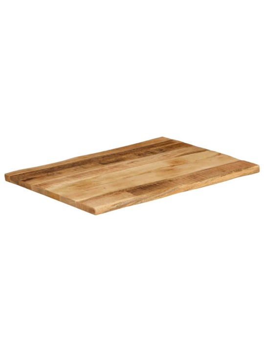 Stolní deska živá hrana 80x60x3,8 cm masivní hrubý mangovník