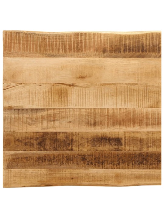 Stolní deska živá hrana 80x80x3,8 cm masivní hrubý mangovník