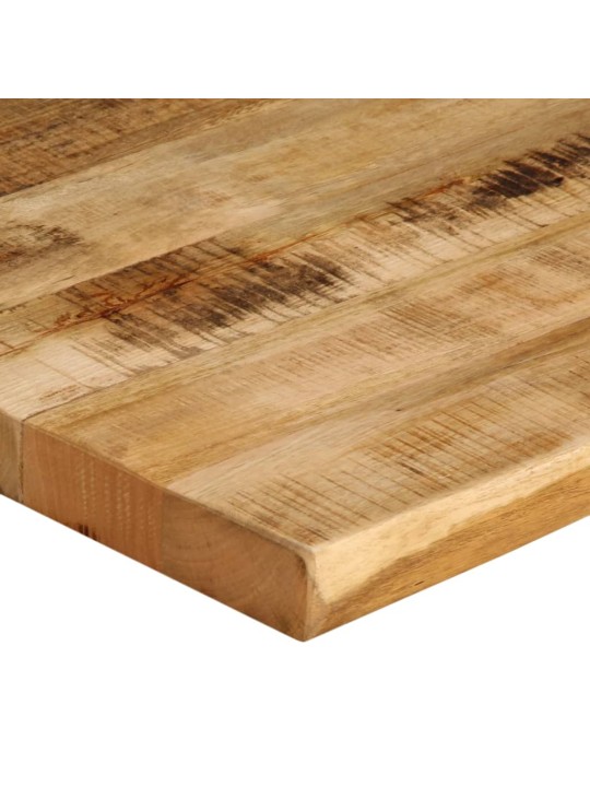 Stolní deska živá hrana 80x80x3,8 cm masivní hrubý mangovník
