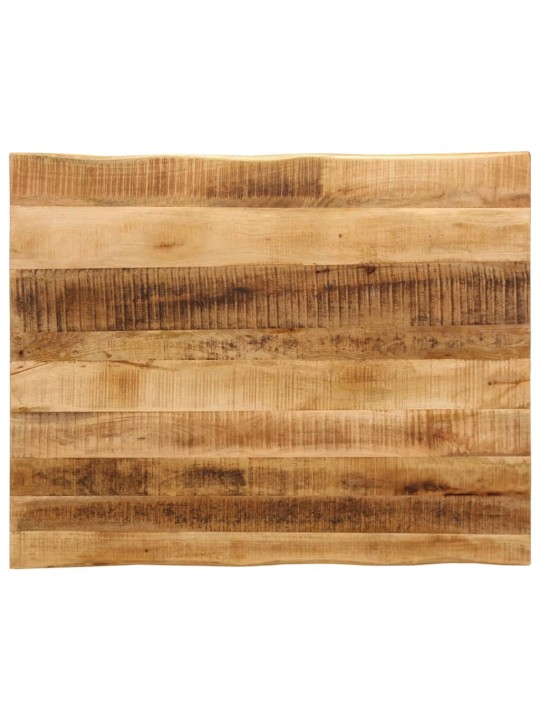 Stolní deska živá hrana 90x80x3,8 cm masivní hrubý mangovník