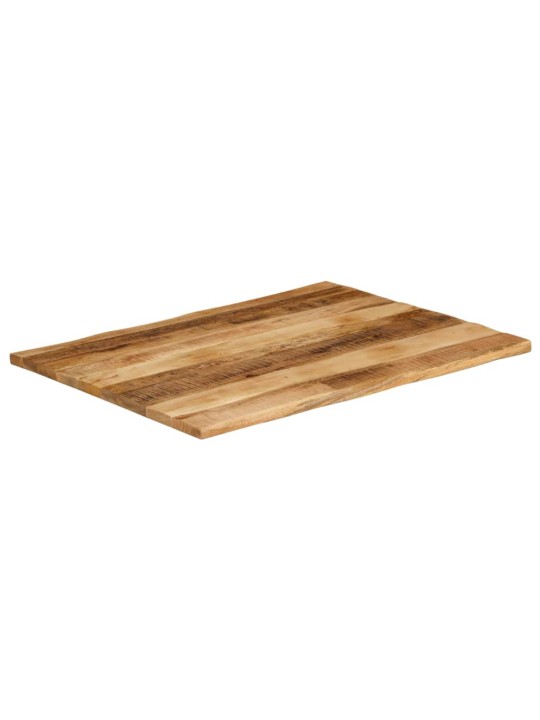 Stolní deska živá hrana 100x80x3,8 cm masivní hrubý mangovník