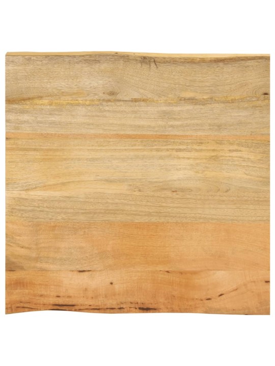 Stolní deska 40 x 40 x 2,5 cm živá hrana mangovníkové dřevo