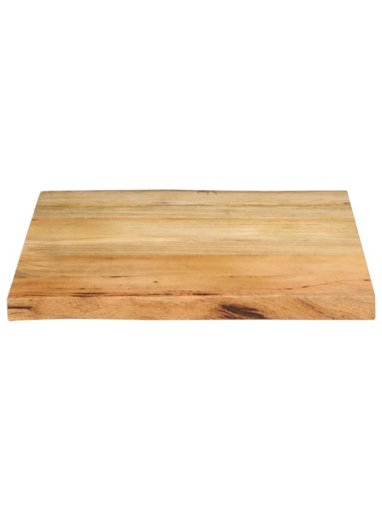 Stolní deska 40 x 40 x 2,5 cm živá hrana mangovníkové dřevo