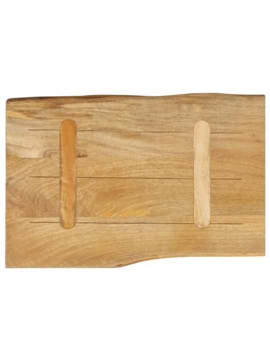 Stolní deska 50 x 40 x 2,5 cm živá hrana mangovníkové dřevo