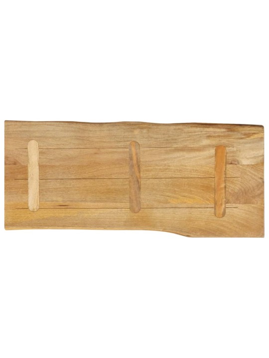 Stolní deska 100 x 40 x 2,5 cm živá hrana mangovníkové dřevo