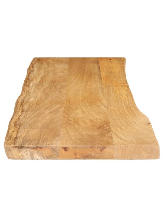 Stolní deska 110 x 40 x 2,5 cm živá hrana mangovníkové dřevo
