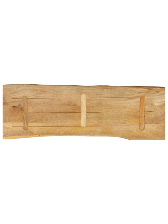 Stolní deska 110 x 40 x 2,5 cm živá hrana mangovníkové dřevo