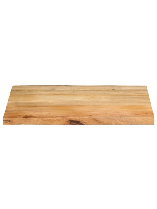Stolní deska 80 x 60 x 2,5 cm živá hrana mangovníkové dřevo