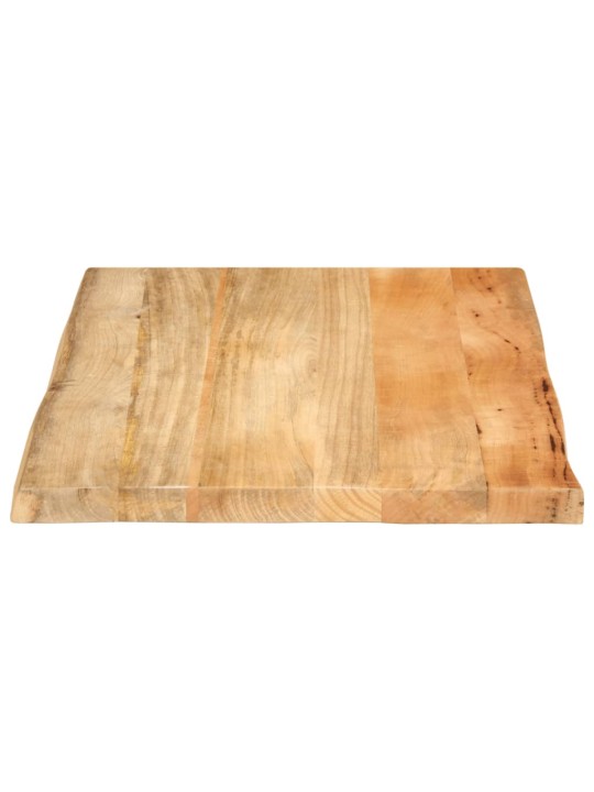 Stolní deska 80 x 60 x 2,5 cm živá hrana mangovníkové dřevo