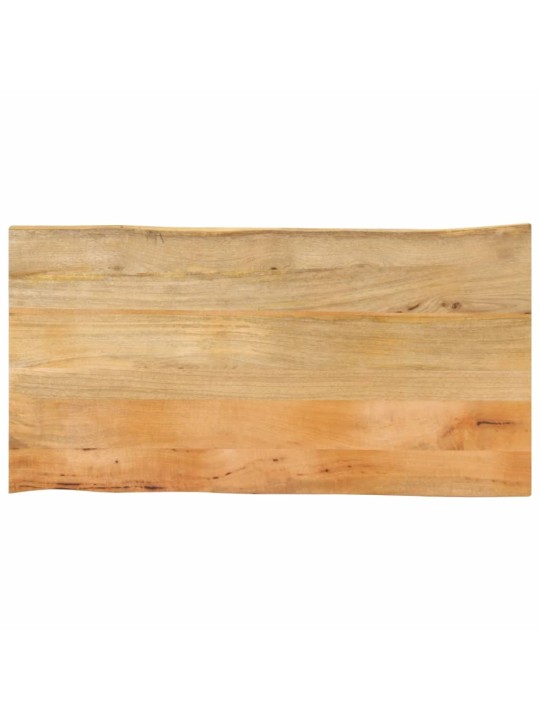 Stolní deska 100 x 60 x 2,5 cm živá hrana mangovníkové dřevo