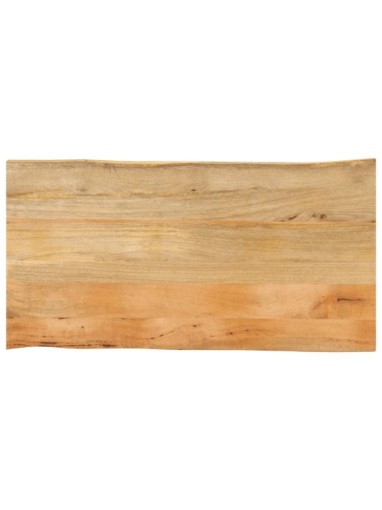 Stolní deska 110 x 60 x 2,5 cm živá hrana mangovníkové dřevo