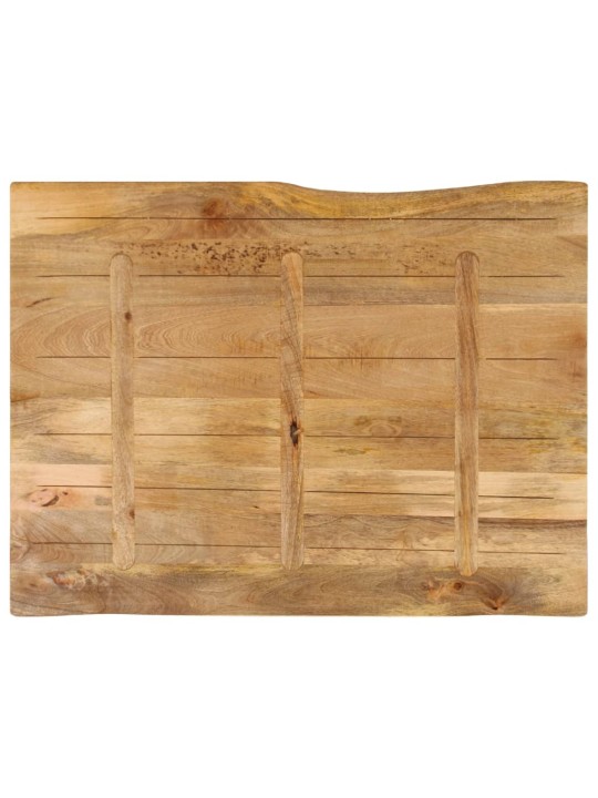 Stolní deska 90 x 80 x 2,5 cm živá hrana mangovníkové dřevo