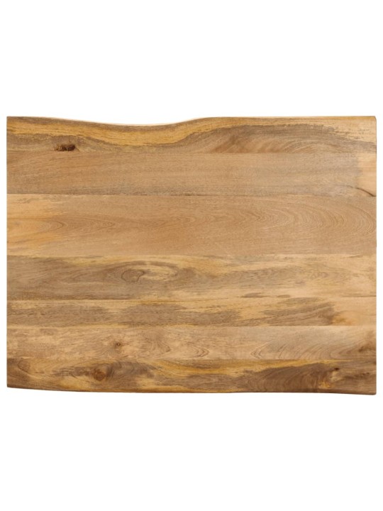 Stolní deska 100 x 80 x 2,5 cm živá hrana mangovníkové dřevo