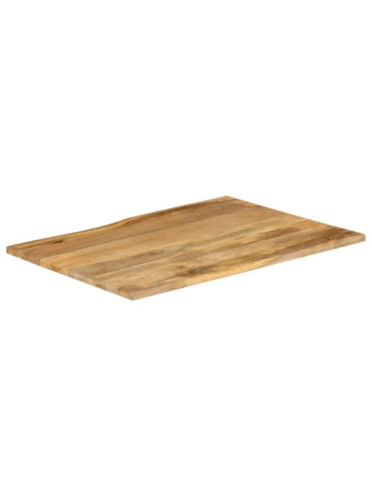 Stolní deska 100 x 80 x 2,5 cm živá hrana mangovníkové dřevo