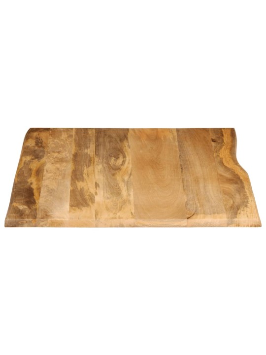 Stolní deska 100 x 80 x 2,5 cm živá hrana mangovníkové dřevo