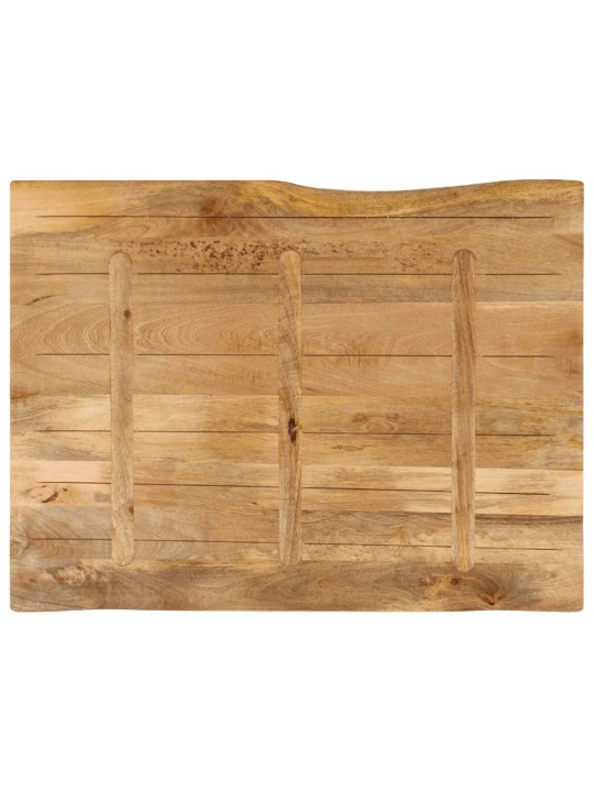 Stolní deska 100 x 80 x 2,5 cm živá hrana mangovníkové dřevo