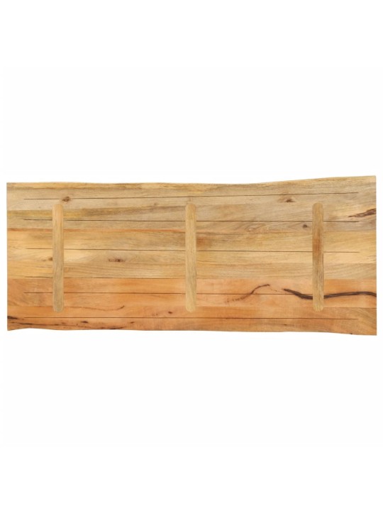 Stolní deska 140 x 60 x 3,8 cm živá hrana mangovníkové dřevo