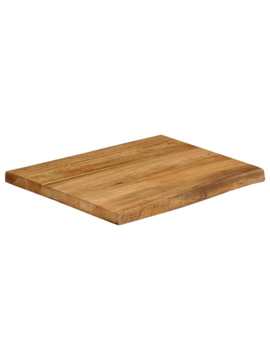 Stolní deska 40 x 40 x 2,5 cm živá hrana mangovníkové dřevo