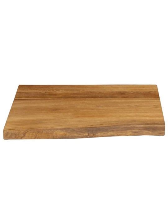 Stolní deska 40 x 40 x 2,5 cm živá hrana mangovníkové dřevo