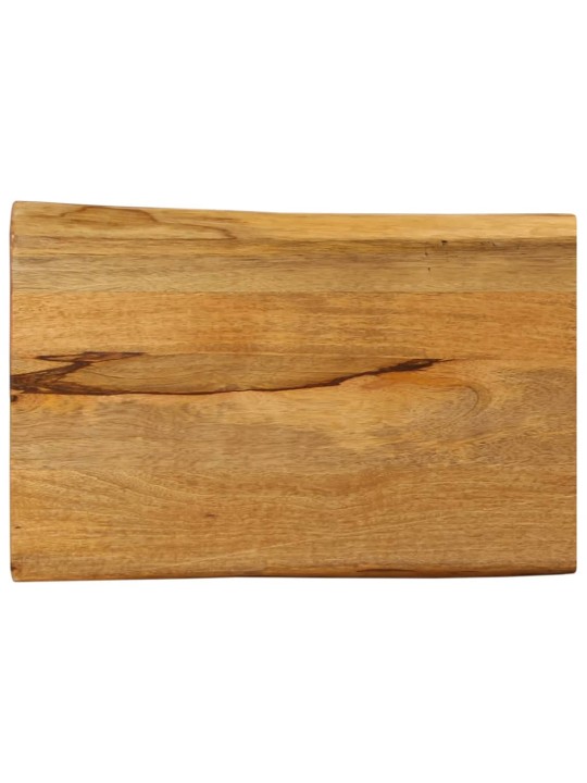 Stolní deska 50 x 40 x 2,5 cm živá hrana mangovníkové dřevo