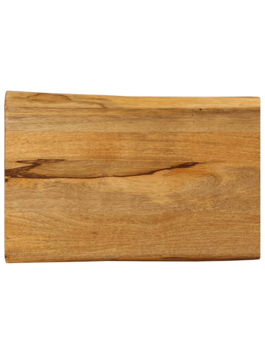 Stolní deska 70 x 40 x 2,5 cm živá hrana mangovníkové dřevo