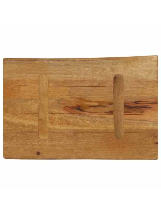 Stolní deska 70 x 40 x 2,5 cm živá hrana mangovníkové dřevo