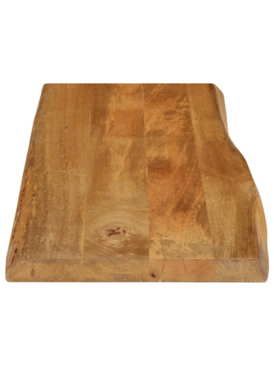 Stolní deska 80 x 40 x 2,5 cm živá hrana mangovníkové dřevo