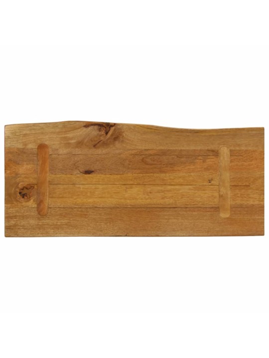 Stolní deska 80 x 40 x 2,5 cm živá hrana mangovníkové dřevo