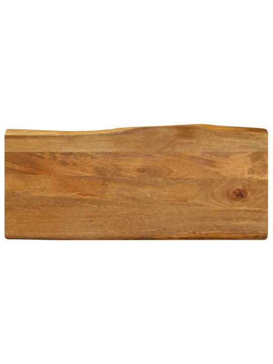 Stolní deska 100 x 40 x 2,5 cm živá hrana mangovníkové dřevo