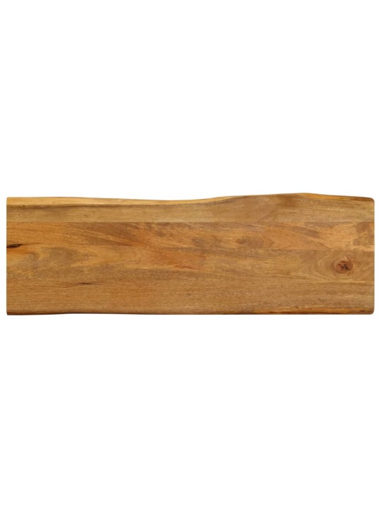 Stolní deska 120 x 40 x 2,5 cm živá hrana mangovníkové dřevo