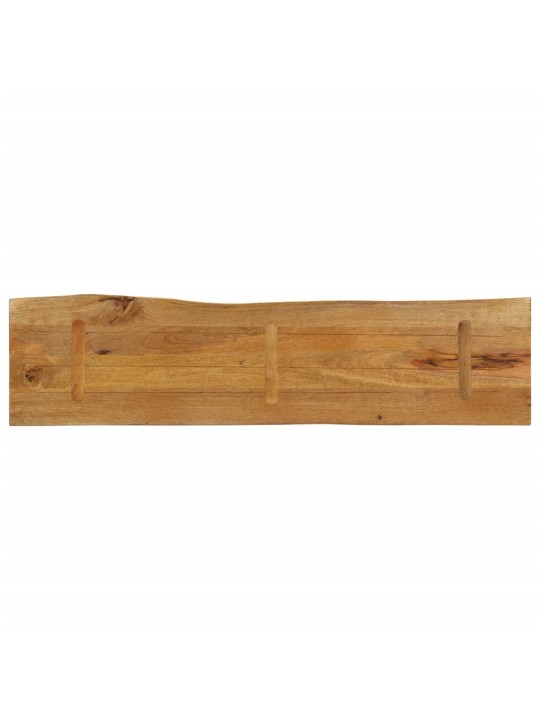 Stolní deska 160 x 40 x 2,5 cm živá hrana mangovníkové dřevo
