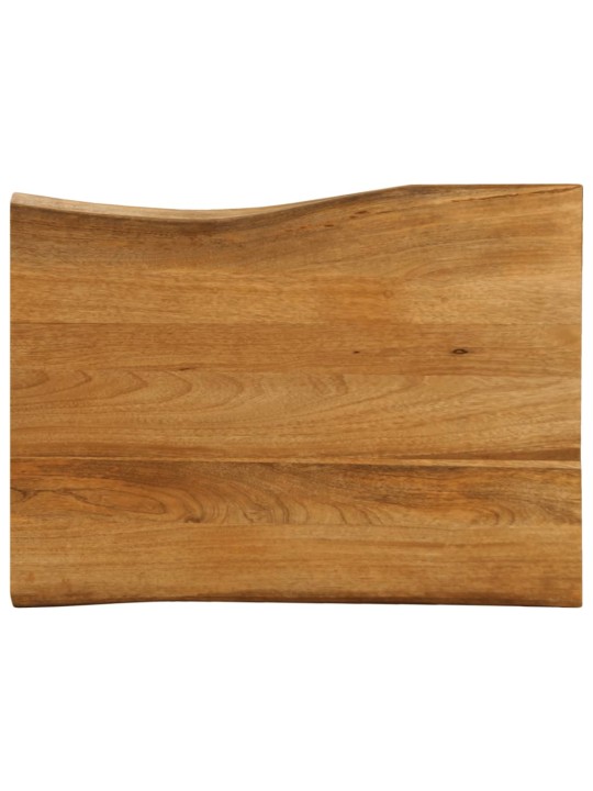 Stolní deska 70 x 60 x 2,5 cm živá hrana mangovníkové dřevo