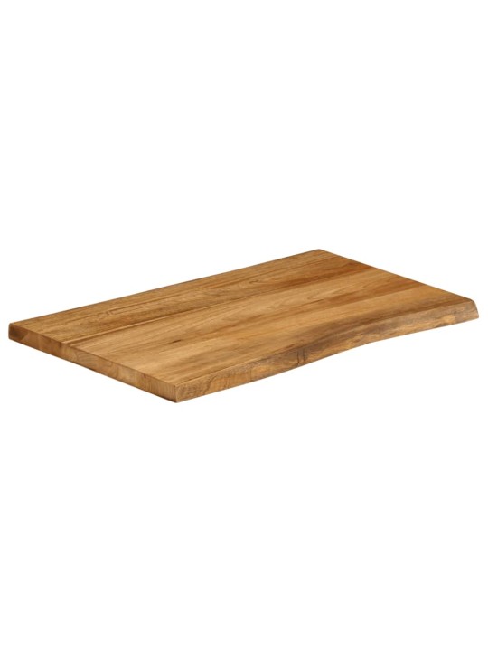 Stolní deska 70 x 60 x 2,5 cm živá hrana mangovníkové dřevo