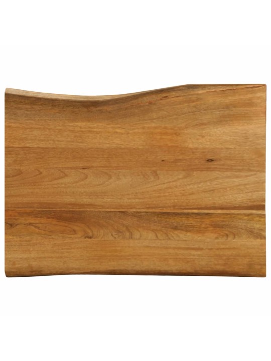 Stolní deska 80 x 60 x 2,5 cm živá hrana mangovníkové dřevo