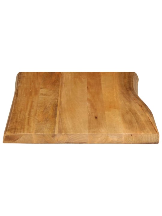 Stolní deska 80 x 60 x 2,5 cm živá hrana mangovníkové dřevo
