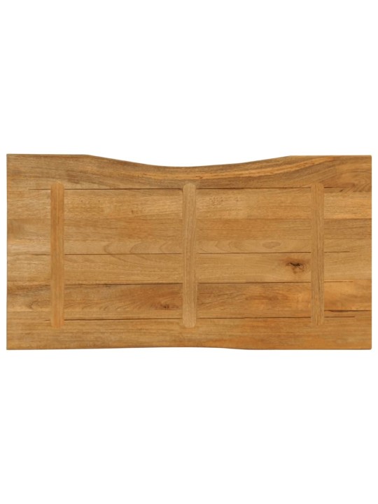 Stolní deska 110 x 60 x 2,5 cm živá hrana mangovníkové dřevo