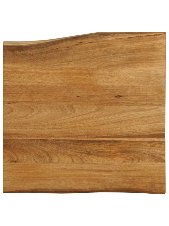 Stolní deska 80 x 80 x 2,5 cm živá hrana mangovníkové dřevo