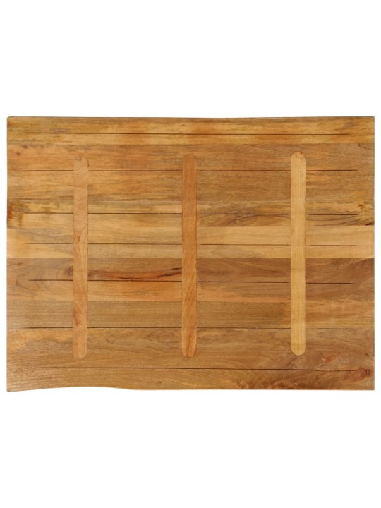 Stolní deska 90 x 80 x 2,5 cm živá hrana mangovníkové dřevo