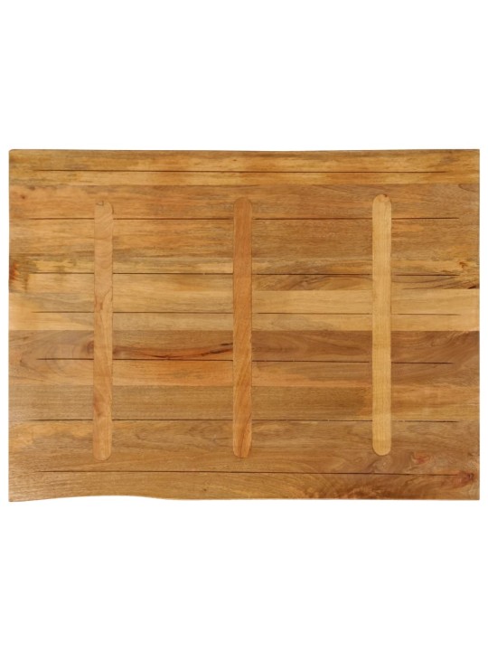 Stolní deska 100 x 80 x 2,5 cm živá hrana mangovníkové dřevo