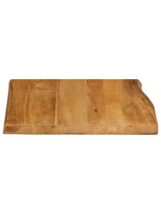 Stolní deska 60 x 60 x 3,8 cm živá hrana mangovníkové dřevo