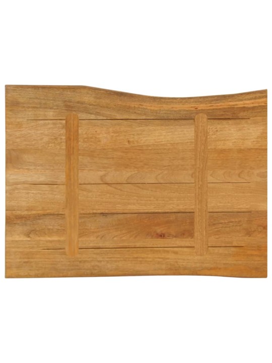 Stolní deska 70 x 60 x 3,8 cm živá hrana mangovníkové dřevo