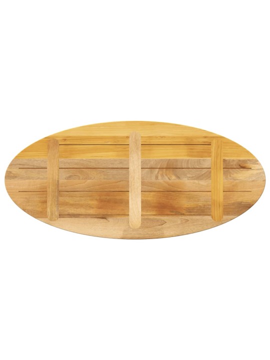 Stolní deska 100x40x2,5 cm oválná masivní mangovníkové dřevo