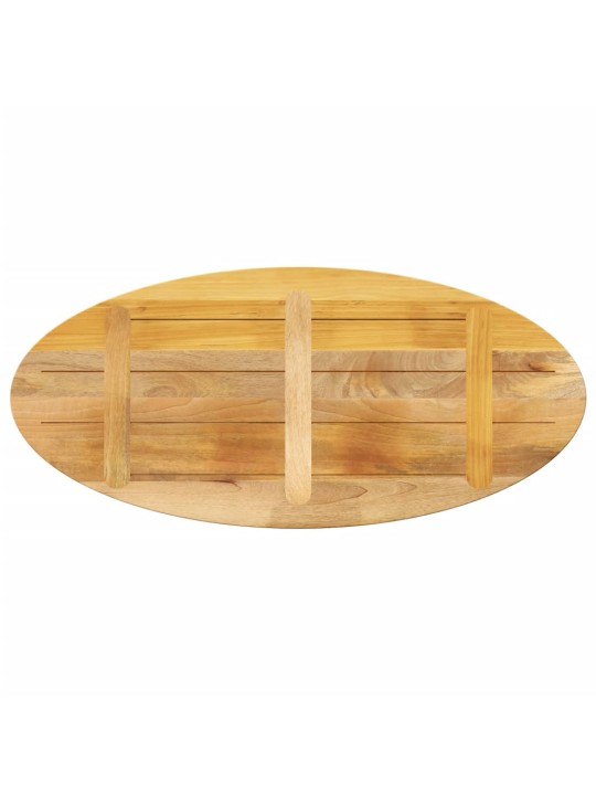 Stolní deska 110x50x2,5 cm oválná masivní mangovníkové dřevo