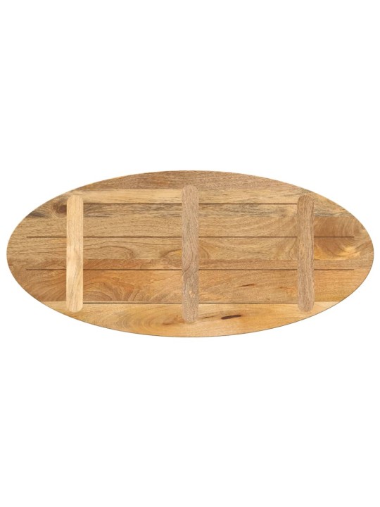 Stolní deska 140x50x2,5 cm oválná masivní mangovníkové dřevo