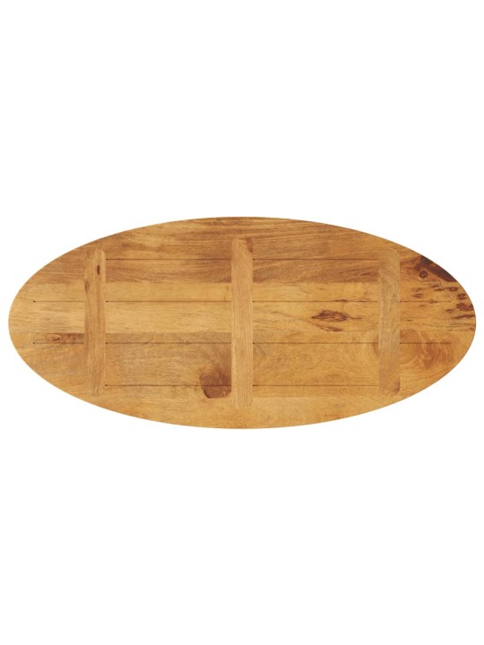 Stolní deska 100x40x2,5 cm oválná masivní mangovníkové dřevo