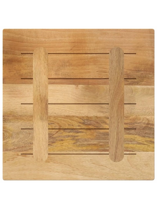 Stolní deska 50x50x2,5 cm čtvercová hrubé mangovníkové dřevo