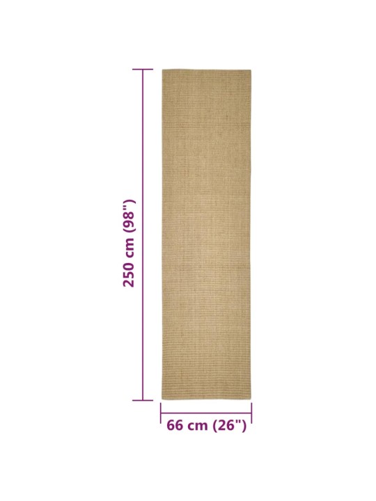 Sisalový koberec pro škrabací sloupek 66 x 250 cm