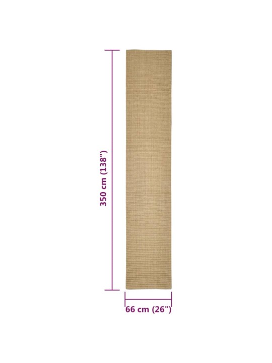 Sisalový koberec pro škrabací sloupek 66 x 350 cm